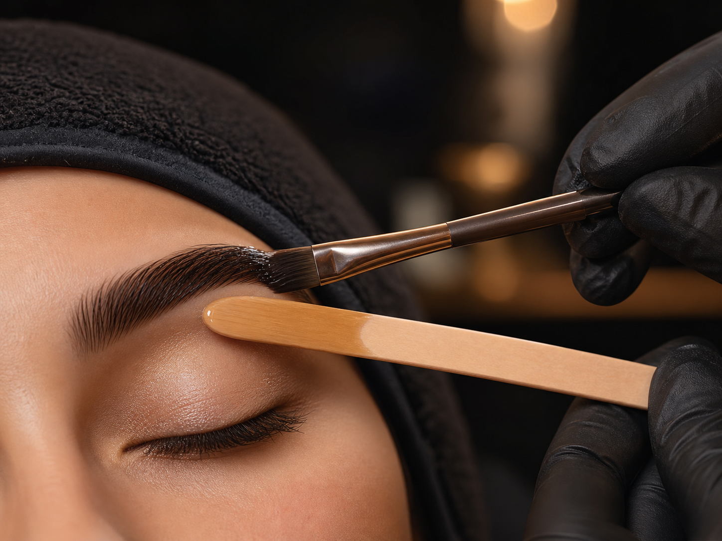 Tinting and waxing beauty service